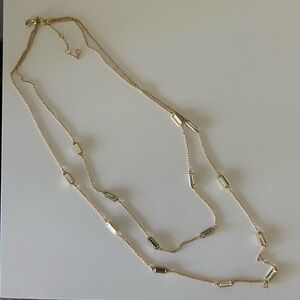 NWOT J. Crew Pavé baguette necklace